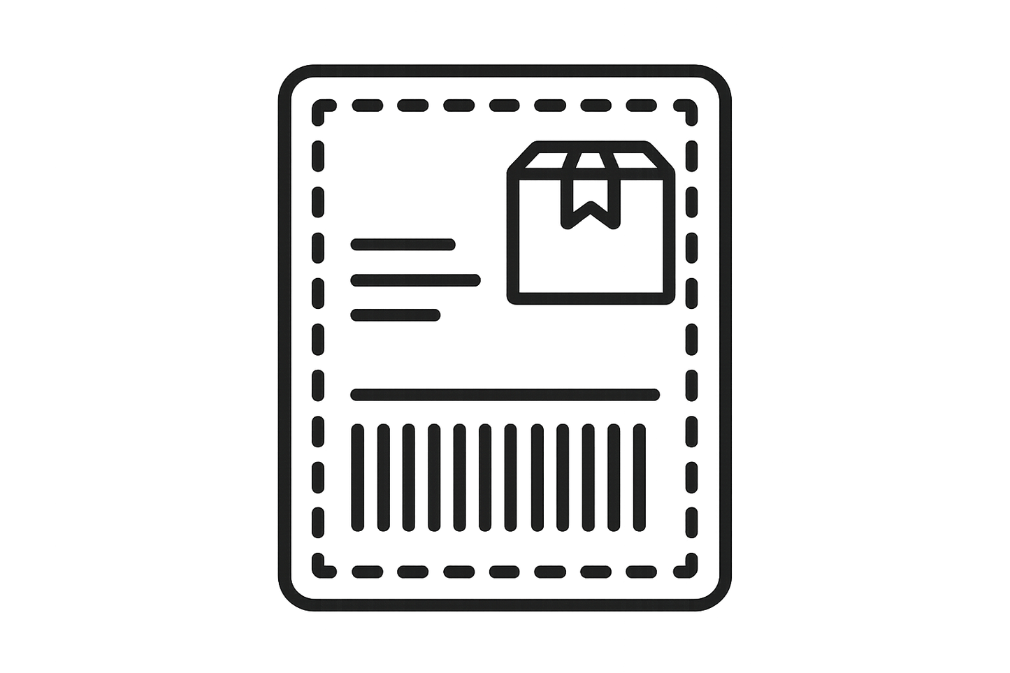 shipping laBEL ICON